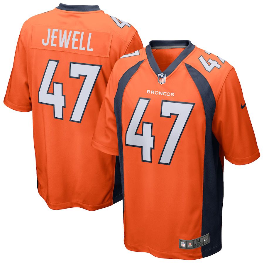 Men Denver Broncos #47 Josey Jewell Nike Orange Game NFL Jersey
